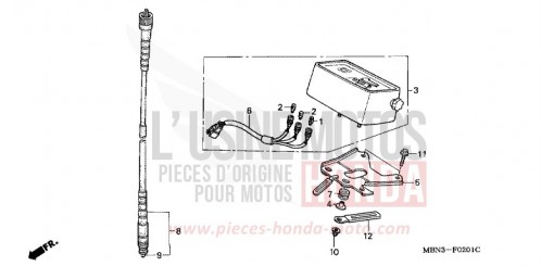 COMPTEUR (DK/ED/U) XR650R2 de 2002
